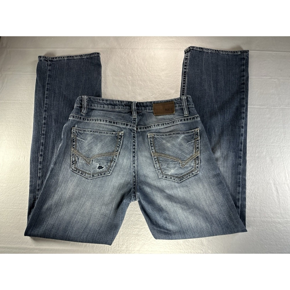 BKE Jake 31x32 Mens Jeans‎ Straight Regular Fit Medium Wash Denim